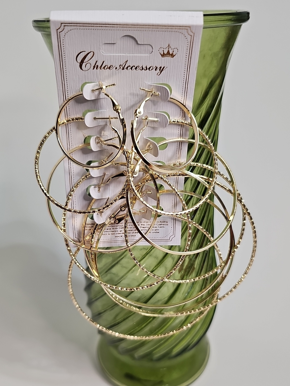 Gold-tone Hoop Earring Set - Layered Texture Pack
